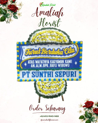 Papan Bunga Duka di Bangunharjo