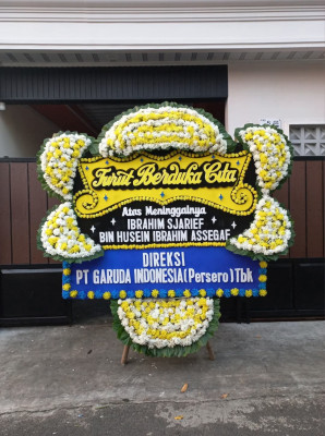 Papan Bunga Duka di Bangunharjo