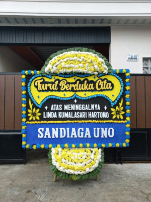 Papan Bunga Duka di Bangunharjo